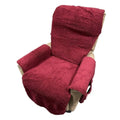 Lambswool-texture polyester sofa cushion cover in beige, red, coffee or grey with universal stretch fit
