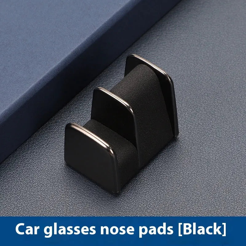 Zinc alloy leather car dashboard sunglasses clip in four colour options