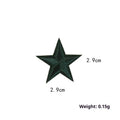Colourful five-pointed star cloth embroidery stickers for DIY clothing decoration and craft projects