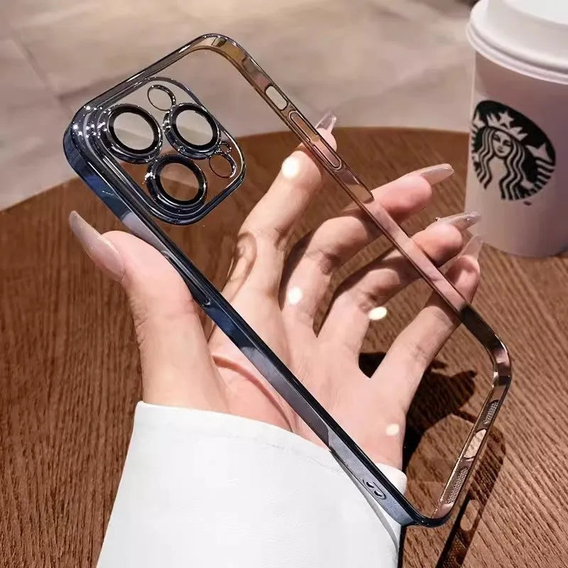 Electroplated TPU phone case for iPhone 16 Pro in multiple colours