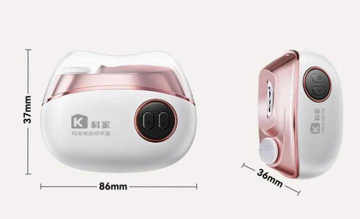 Electric nail clippers and nail polish two-in-one manicure tool with USB Type-C charging port