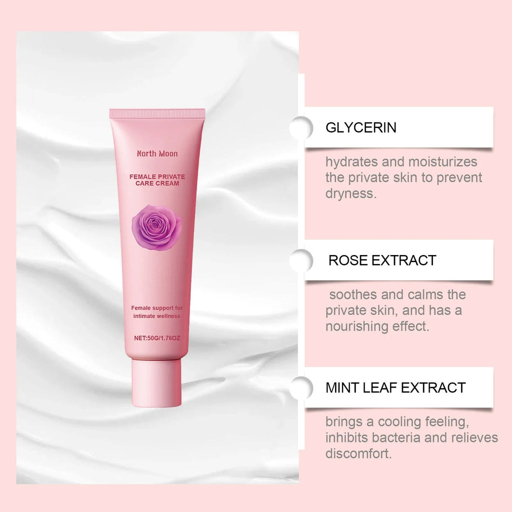 50g moisturising cream container for dry skin with water, glycerol and botanical extracts