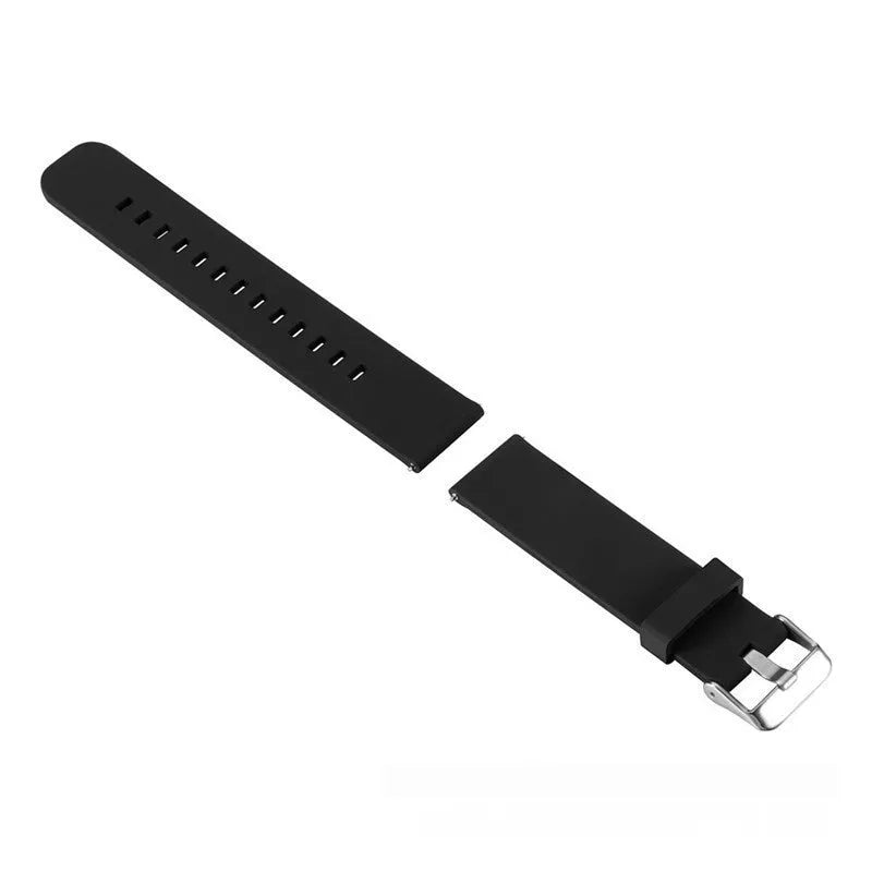 Garmin Forerunner 245 silicone replacement strap in seven colour options with straight buckle