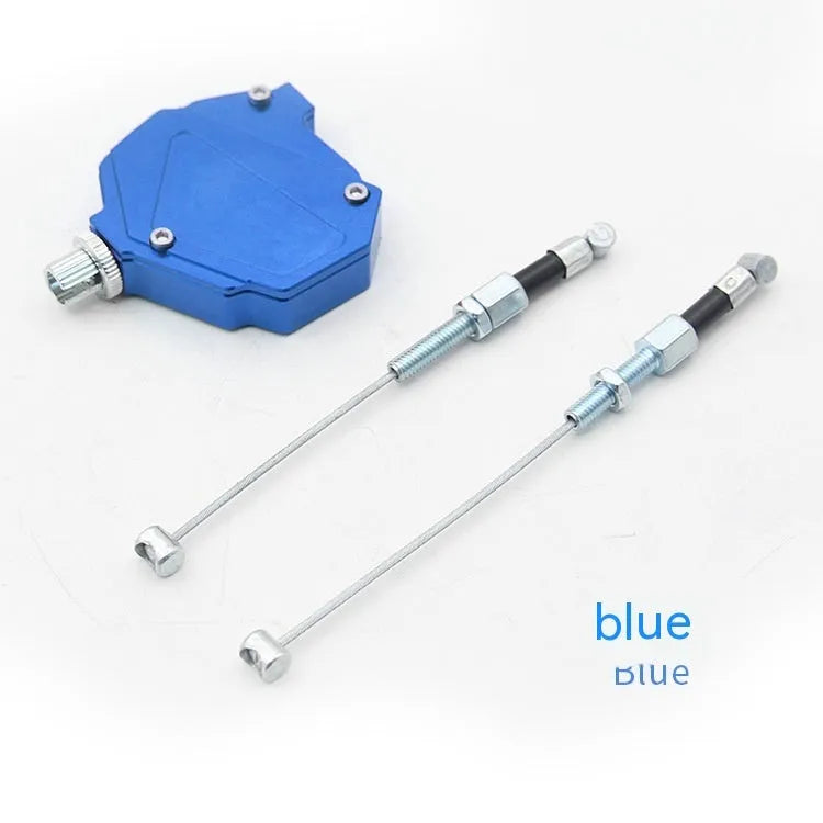 Motorcycle clutch labour-saving aid modification box in aluminium alloy, shown with colour options.