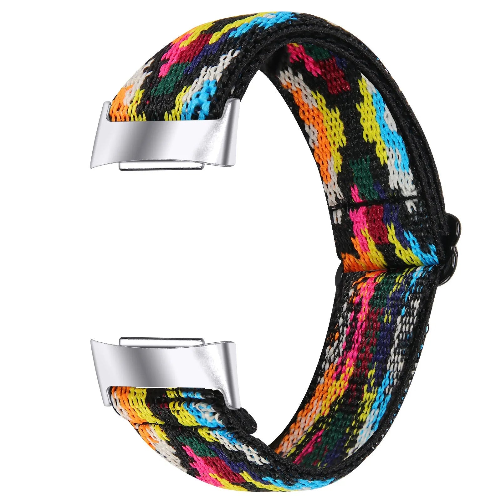 Printed elastic watch strap for Fitbit Charge 6 in multiple colour options