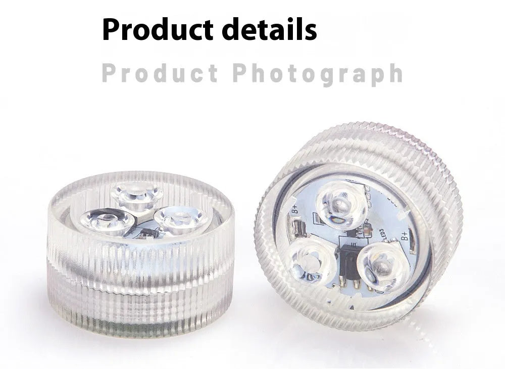 LED waterproof remote control diving light for fish tank with plastic shell