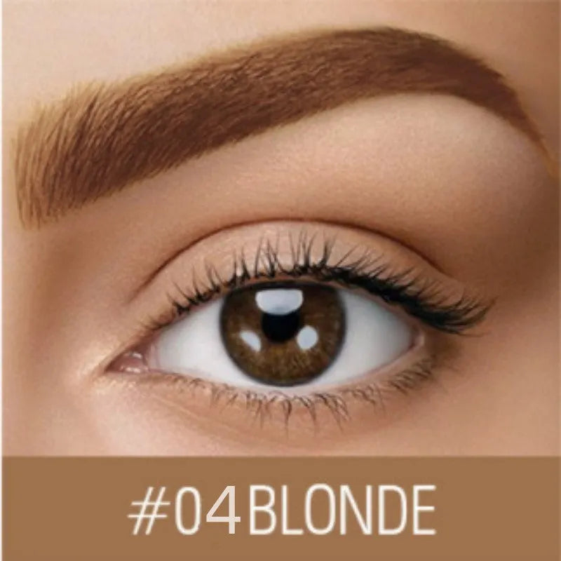 Waterproof brow cream tube in brown and black shades for natural eyebrow definition