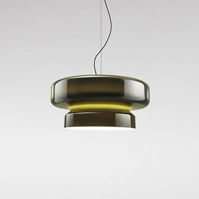 Modern glass chandelier with square 36x36x18cm dimensions showing light colour options