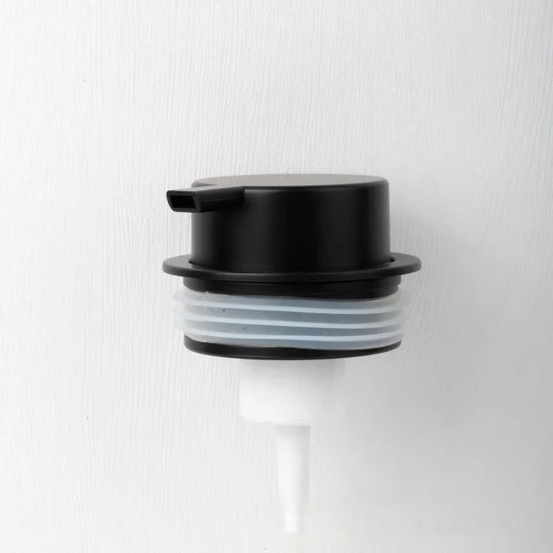 A large-headed foam pump for soap in a metallic gold finish, made from ABS plastic.
