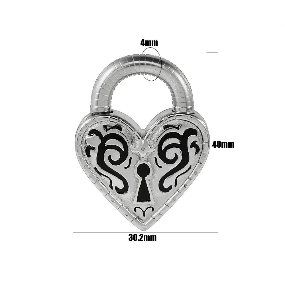 Women's heart-shaped stainless steel earrings with gold or steel electroplated colour finishes