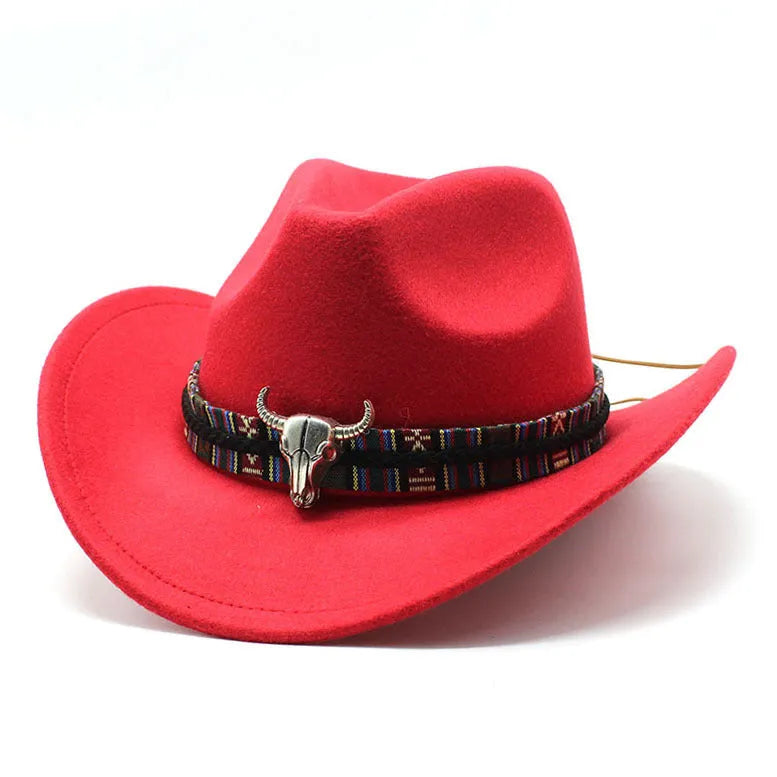 Western cowboy hat in bell crown style made from polyester fabric available in multiple colours