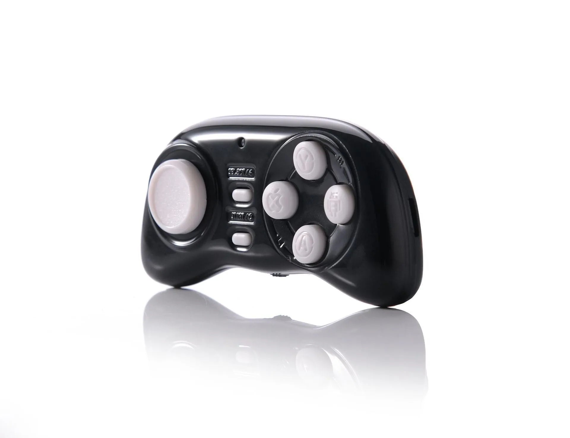 608 Mini Bluetooth Smart Gamepad portable mobile controller in black plastic with buttons