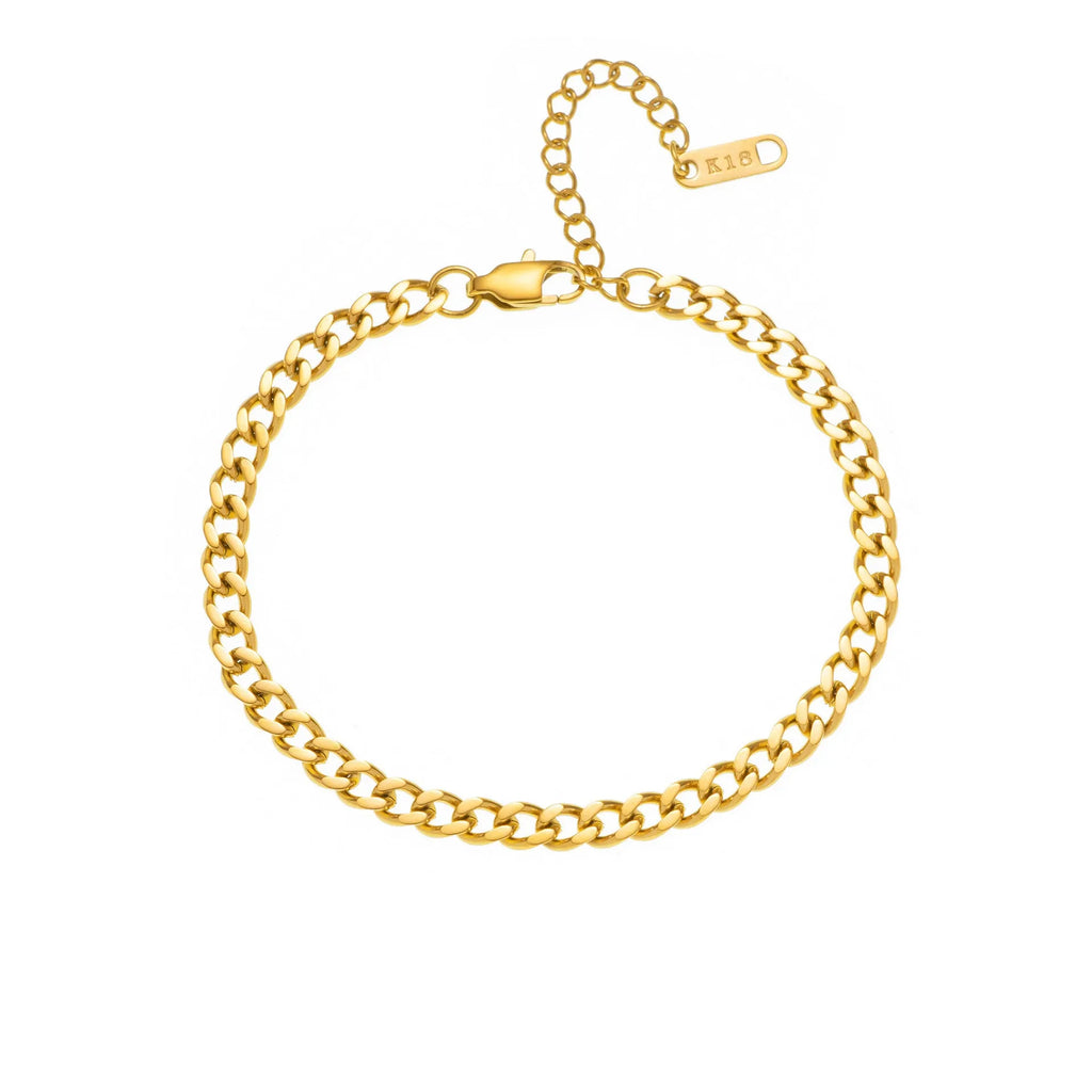 Titanium steel necklace with a single charm showing a number or letter on a 40.5cm gold or silver chain.