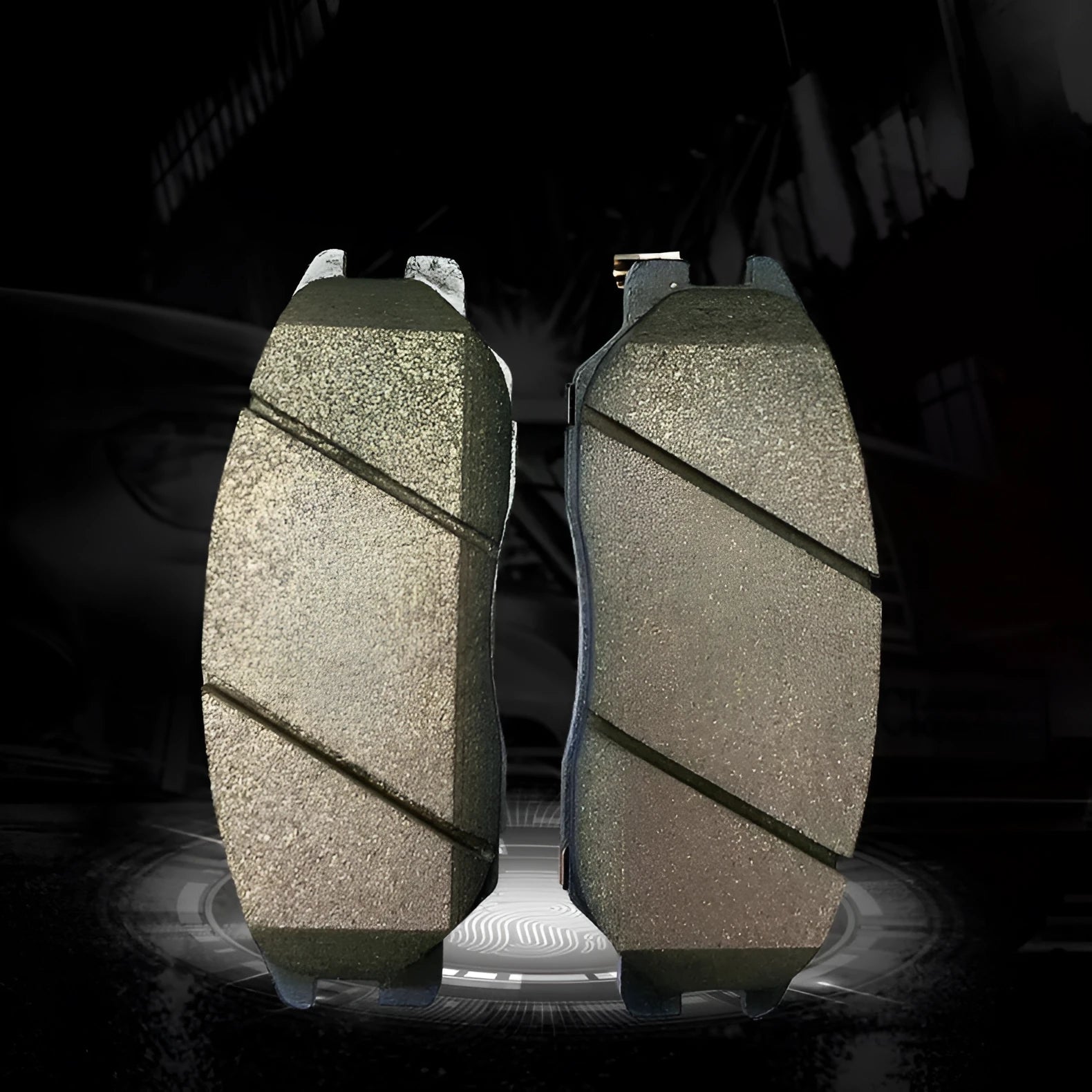 Aiteng Kyron Rester brake pad parts 4813009A10 and 4813008BA0 for SsangYong vehicles.