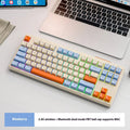 Free Wolf M87 wireless Bluetooth dual-mode mechanical feeling keyboard on a desk