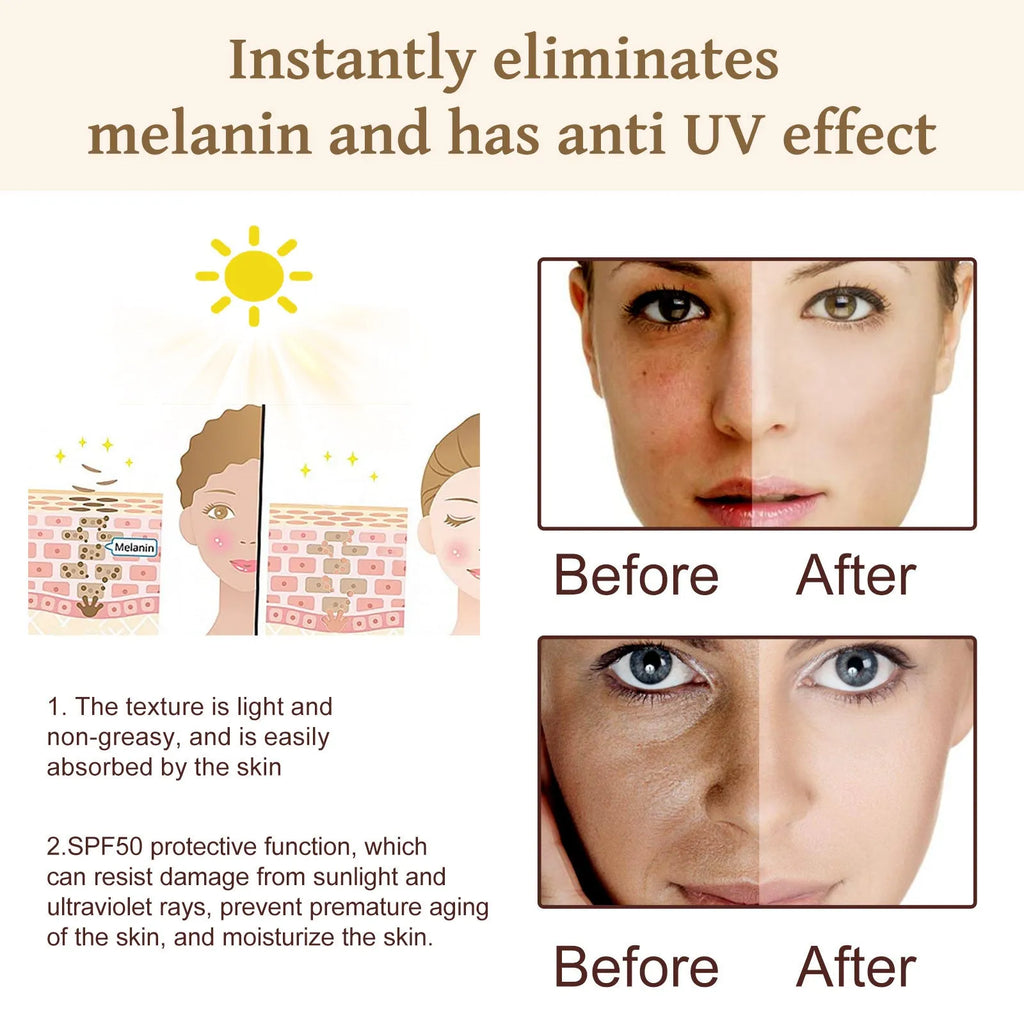 50g tube of probiotics protective cream with brightening formula for skin colour isolation