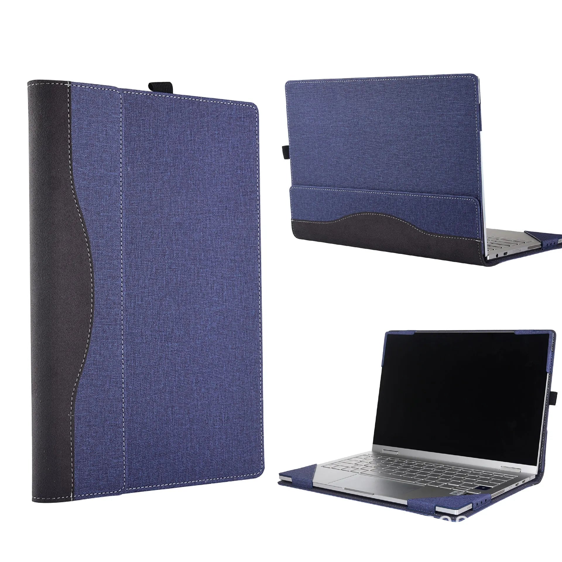 Black imitation leather protective sleeve case for Microsoft Laptop6 laptop