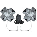 Black polyester 56 inch running speed training parachute with adjustable waist belt