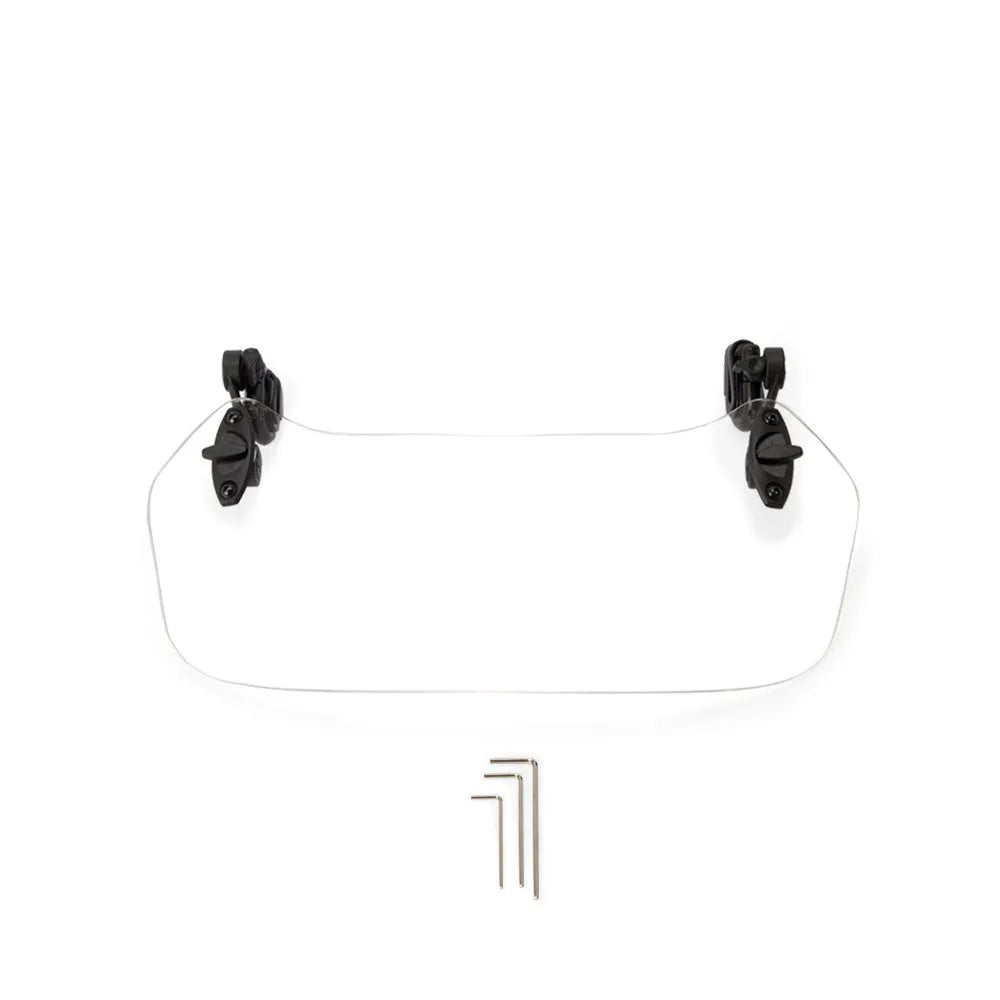 Motorcycle heightened small windshield in brown smoky transparent PC and acrylic with bracket L and S sizes