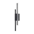 Gold finish double line wall lamp with three colour lighting options