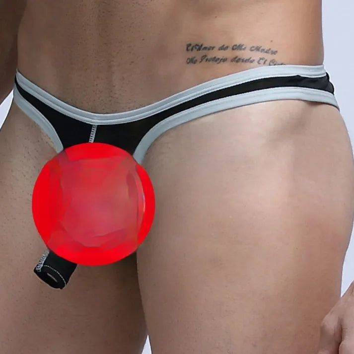 Men's ice silk briefs with elephant nose pouch design in multiple colours