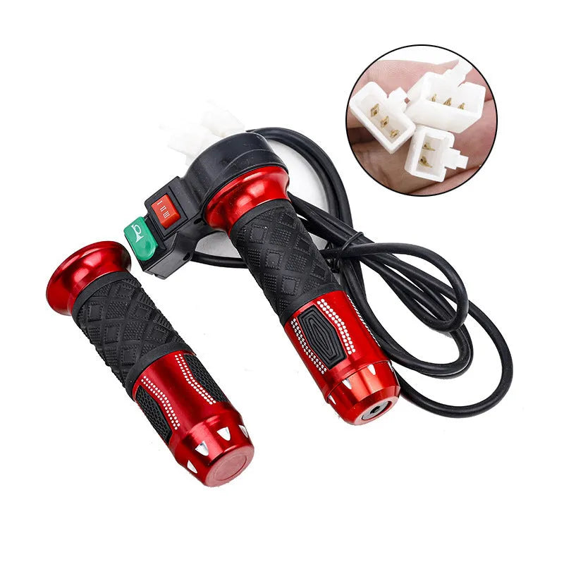 Three-wheel electric vehicle accelerator conversion kit with plastic rotating handle and fuel switch