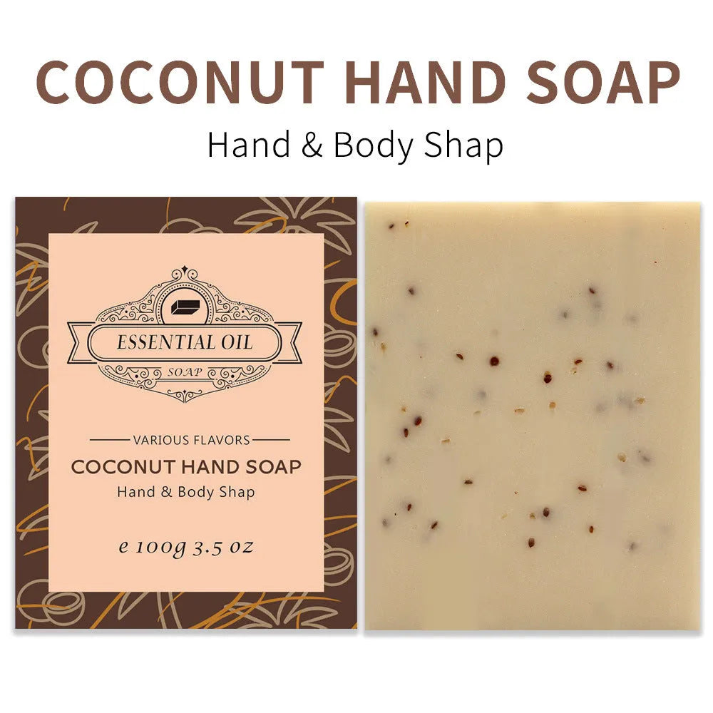 Handmade frosted essential oil soap bar 100g in multiple scent varieties