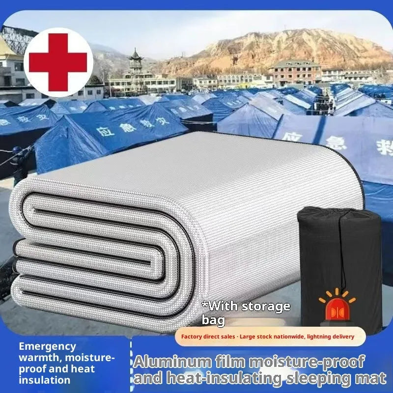 Thickened 8mm pearl cotton explosion-proof camping floor mat for outdoor tent and household use, multiple sizes available.