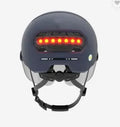 Cycling helmet with rear LED brake light in PC and EPS construction