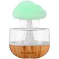 White cloud-shaped ultrasonic humidifier and essential oil diffuser with colour-changing LED night light.