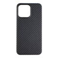 Matte black crater Kevlar fibre protective phone case for iPhone