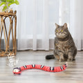 Plastic 40cm interactive electric induction snake toy with motion sensor in realistic snake colour