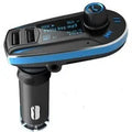 BT618C car Bluetooth FM transmitter and MP3 player with LCD screen plugged into a car power socket