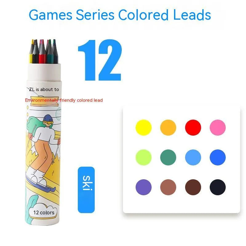 Zhenglin Sports Series colour pencil set in assorted colours with paper barrel