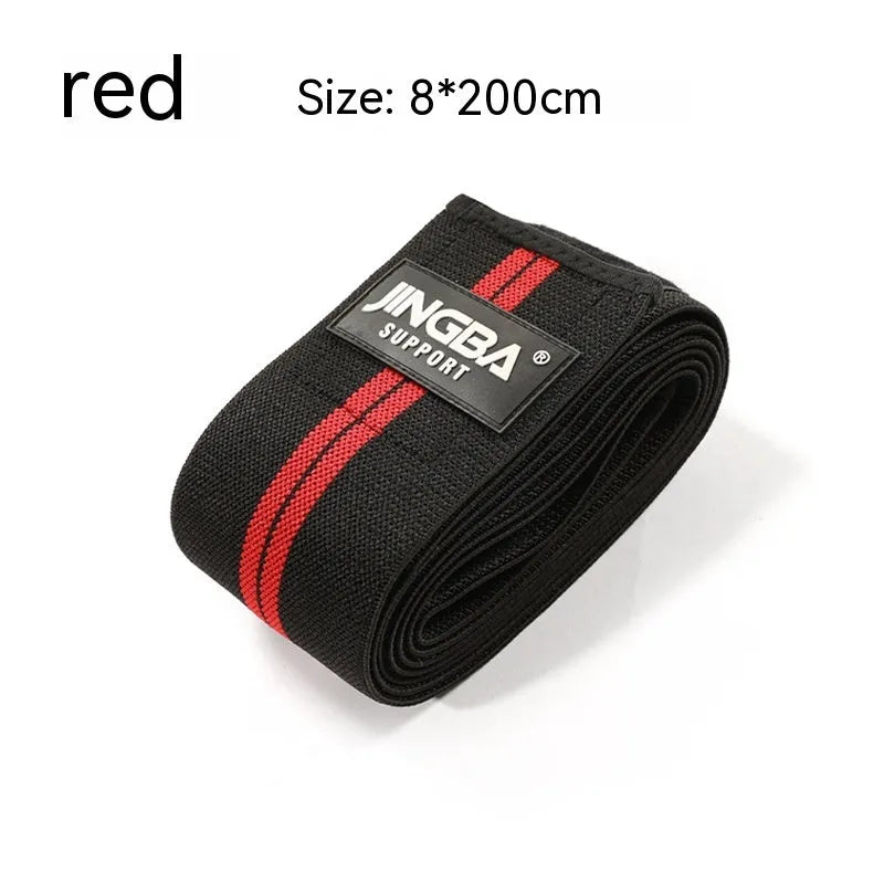 Adult adjustable sports knee pads in blue, grey, red or yellow for weightlifting and fitness