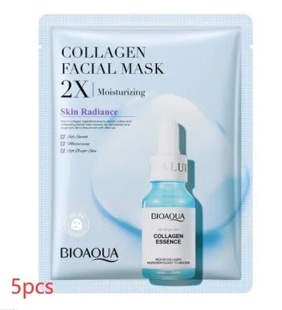 Single pack of a 30g gel facial sheet mask from a range including Collagen, Hyaluronic Acid, Vitamin C and Centella Asiatica variants.