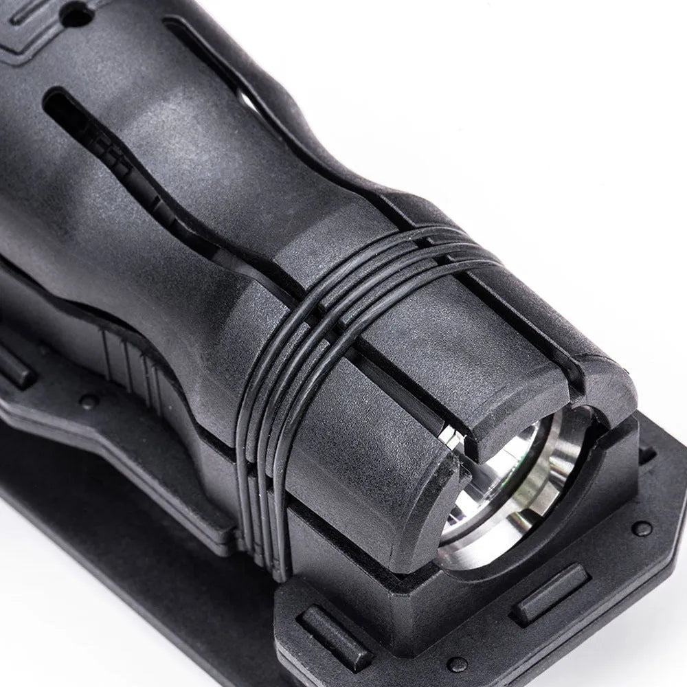 Black nylon glass fibre 360-degree rotating tactical torch quick pull sleeve for 27-30mm flashlights