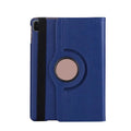 Imitation leather rotating clamshell protective sleeve for iPad and iPad Pro tablets.