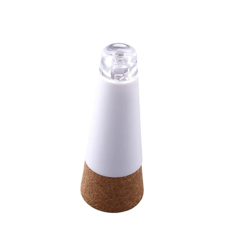 LED rechargeable bottle cap light with 15 white LED beads on plastic cork