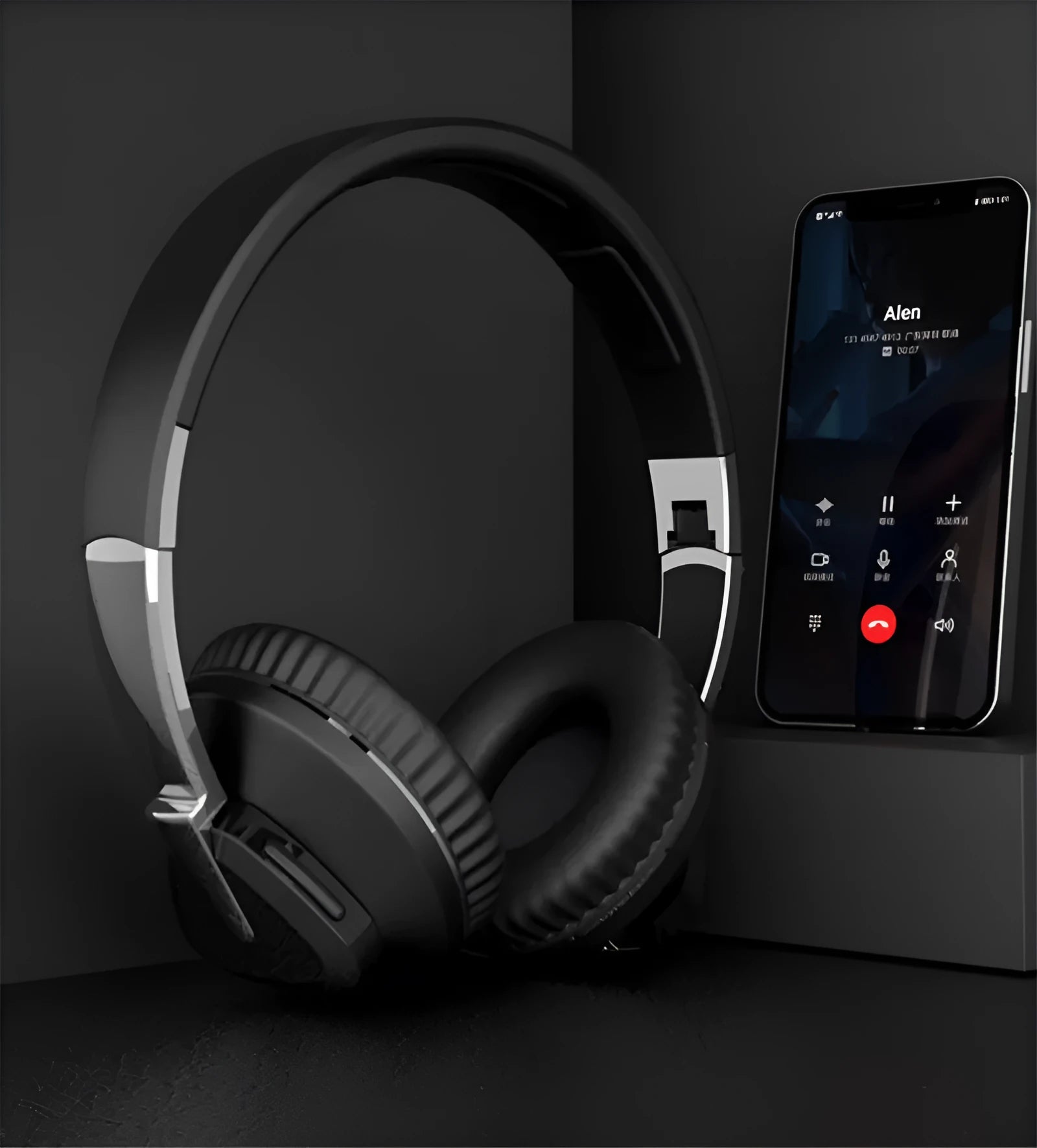 H3 Wireless Subwoofer All-Inclusive Headset in black, white, blue, and khaki colour options showing over-ear design