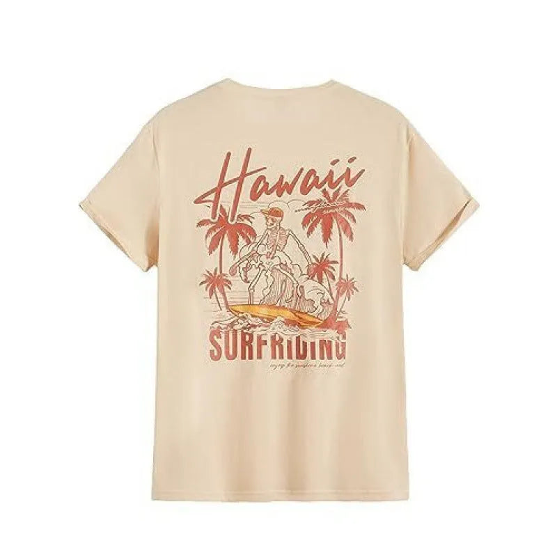 Men's printed streetwear short-sleeved sports t-shirt in polyester fabric with digital pattern
