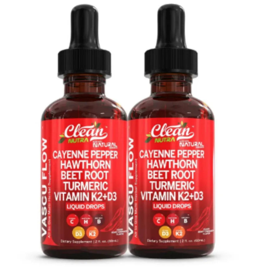 60ml glass bottle of Vitamin D3 K2 Hawthorn Fruit Supplement Liquid Drops with a plastic dropper.