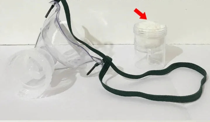 Two soft rubber mask aid loops for relieving ear pressure from face masks.
