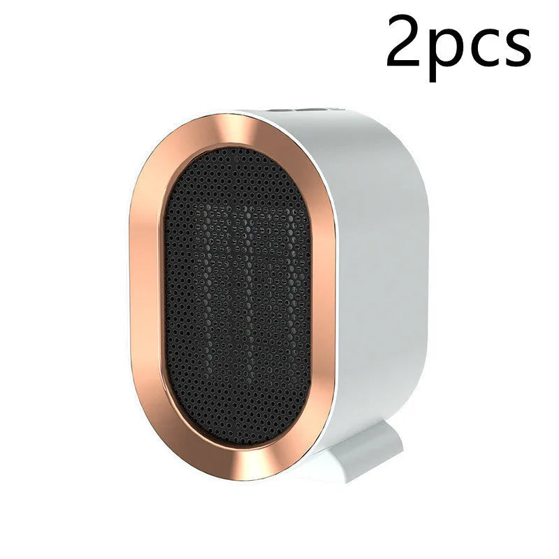 Desktop portable electric heater with PTC ceramic heating element and mechanical controls