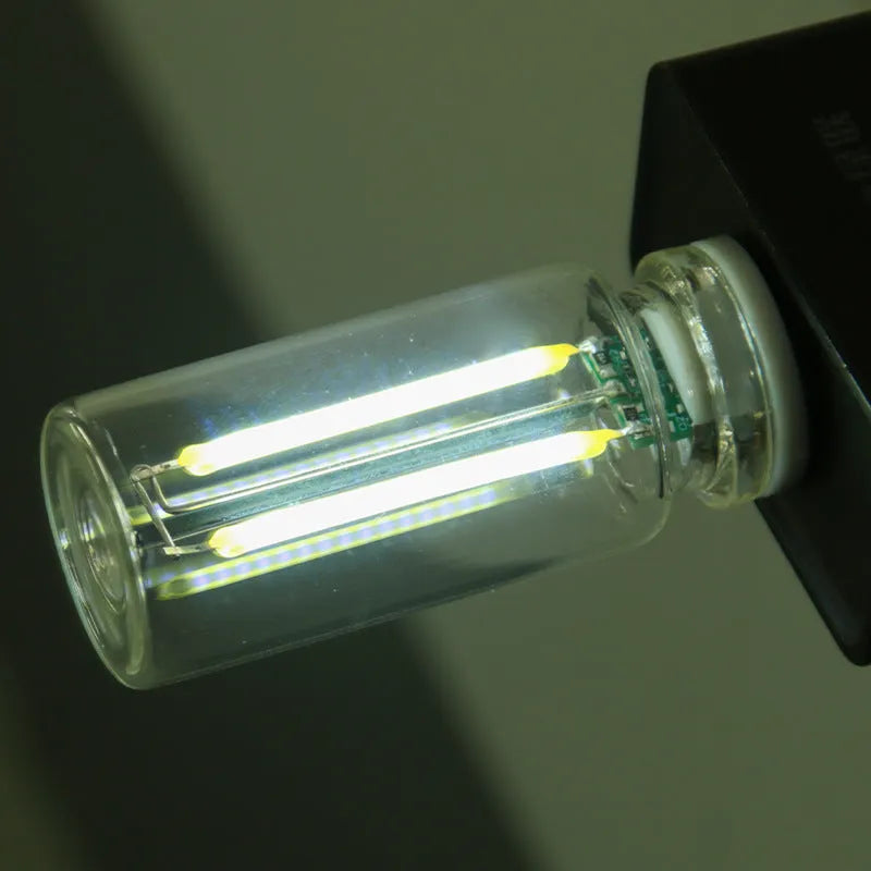 RX9001 transparent small night lamp USB touch ambience light warm white yellow glass modern simplicity