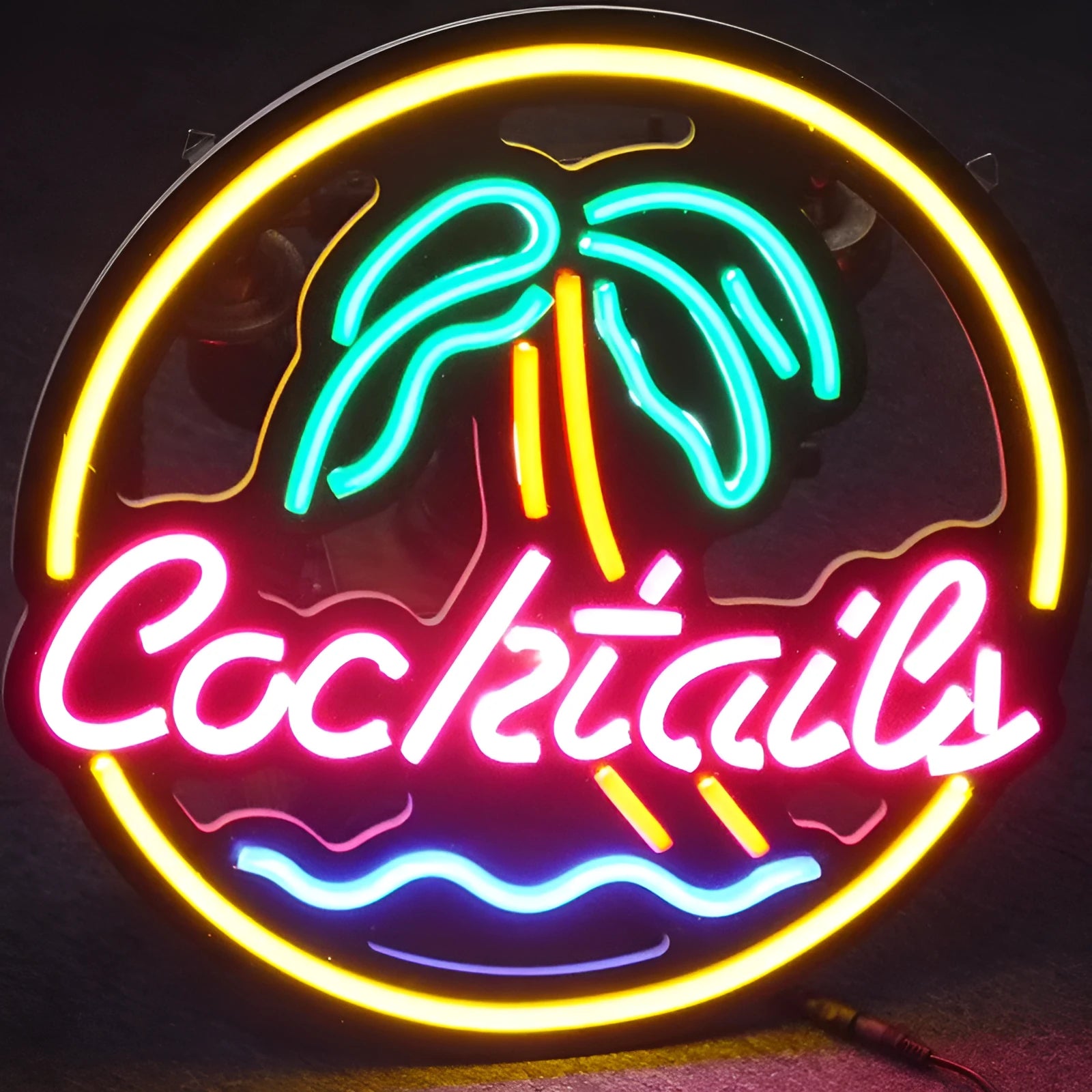 LED coffee neon billboard advertising light with high brightness mixed colour illumination