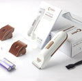 White electric pet hair clipper with ceramic blade for dog and cat grooming