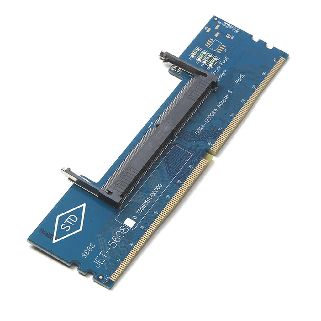 DDR4 laptop to desktop memory adapter card with electrostatic protection packaging