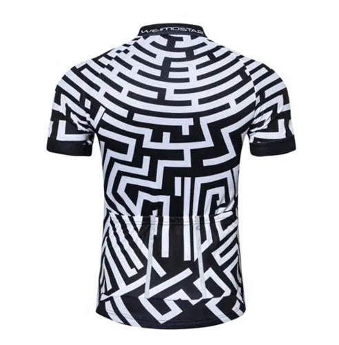 Labyrinth Ultralight Cycling Jersey with high-wick fabric, full zipper, and reinforced pockets in race-ready fit