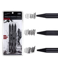 Graphite sketching pencil set with six art grades from HB to EE in wood-free construction